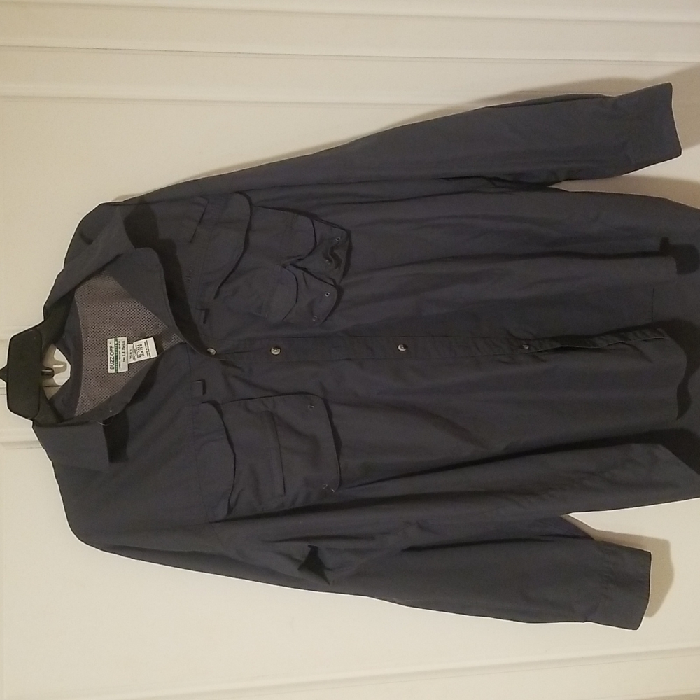 L. L.  BEAN Buzz Off Mens Fishing Hiking Outdoors Shirt Size XL TALL Big